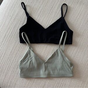 Aritzia TNA action hold tight bra tops (you will get both!) size S